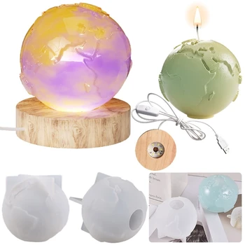 Гипсова форма за производство на глобуси, 3D Форма от смола, декоративна форма за домашен декор Изображение