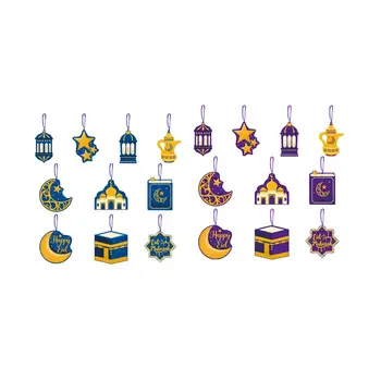 10шт Ейд Мубарак Подвесная Декоративна Етикет Занаяти за Врата Партита на Фестивала Изображение