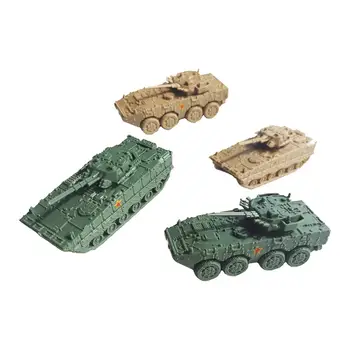 колекция от модерни модели на танкове в мащаб 4x1/144, Готови за декорация на аквариуми, образователна играчка за юноши, момчета, празнични подаръци Изображение